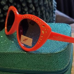 Betsy Johnson sunglasses coral